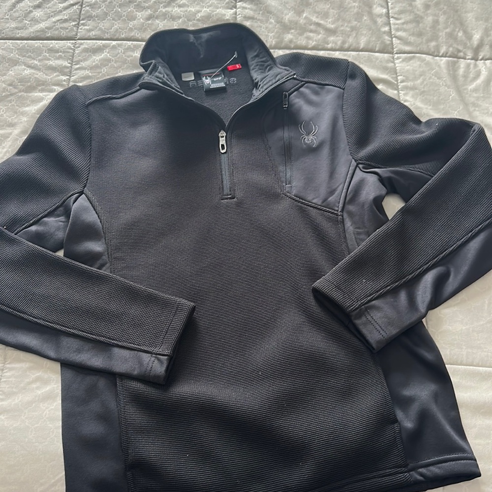 Spyder Quarter Zip Long Sleeve Shirt Small with Pockets